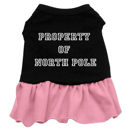 Property of North Pole Screen Print Dress Black with Pink XL (16)