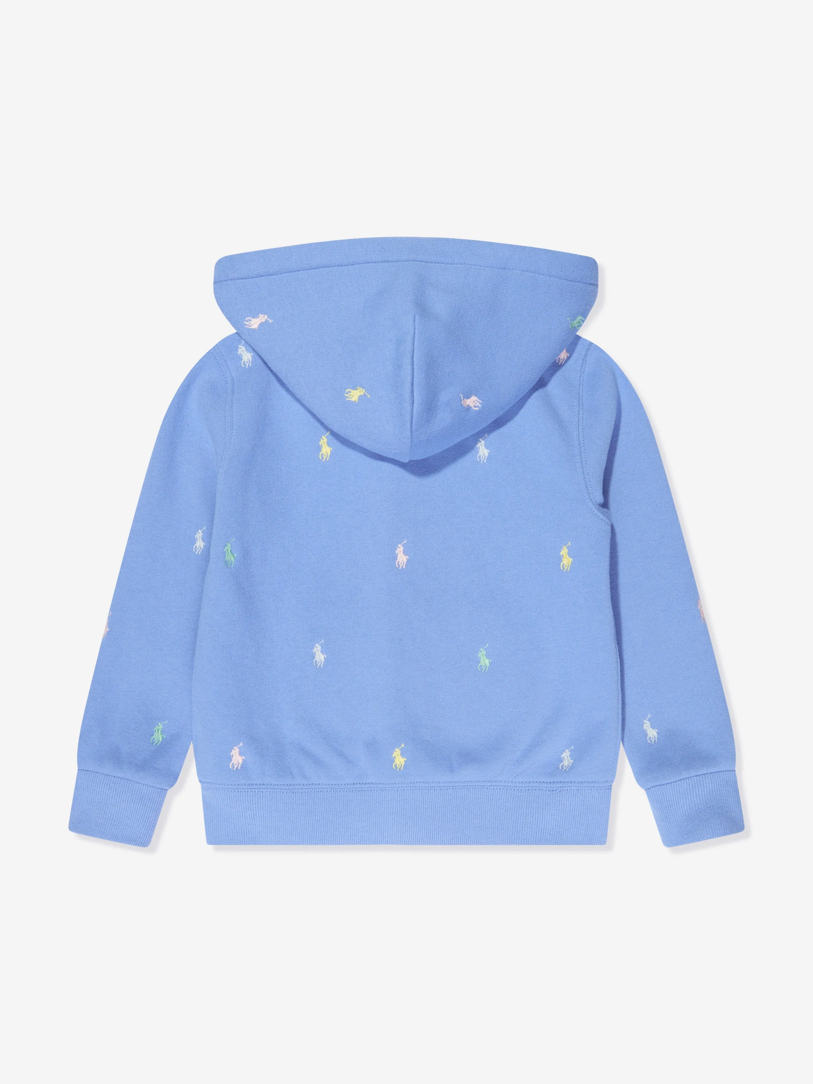 Ralph Lauren Boys Logo Zip Up Top in Blue