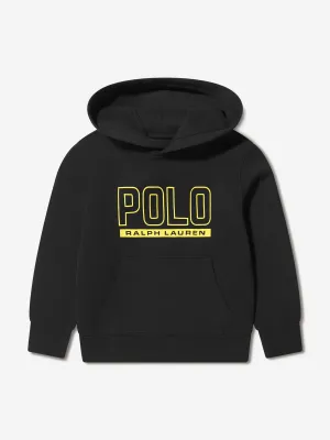 Ralph Lauren Boys Polo Logo Hoodie in Black