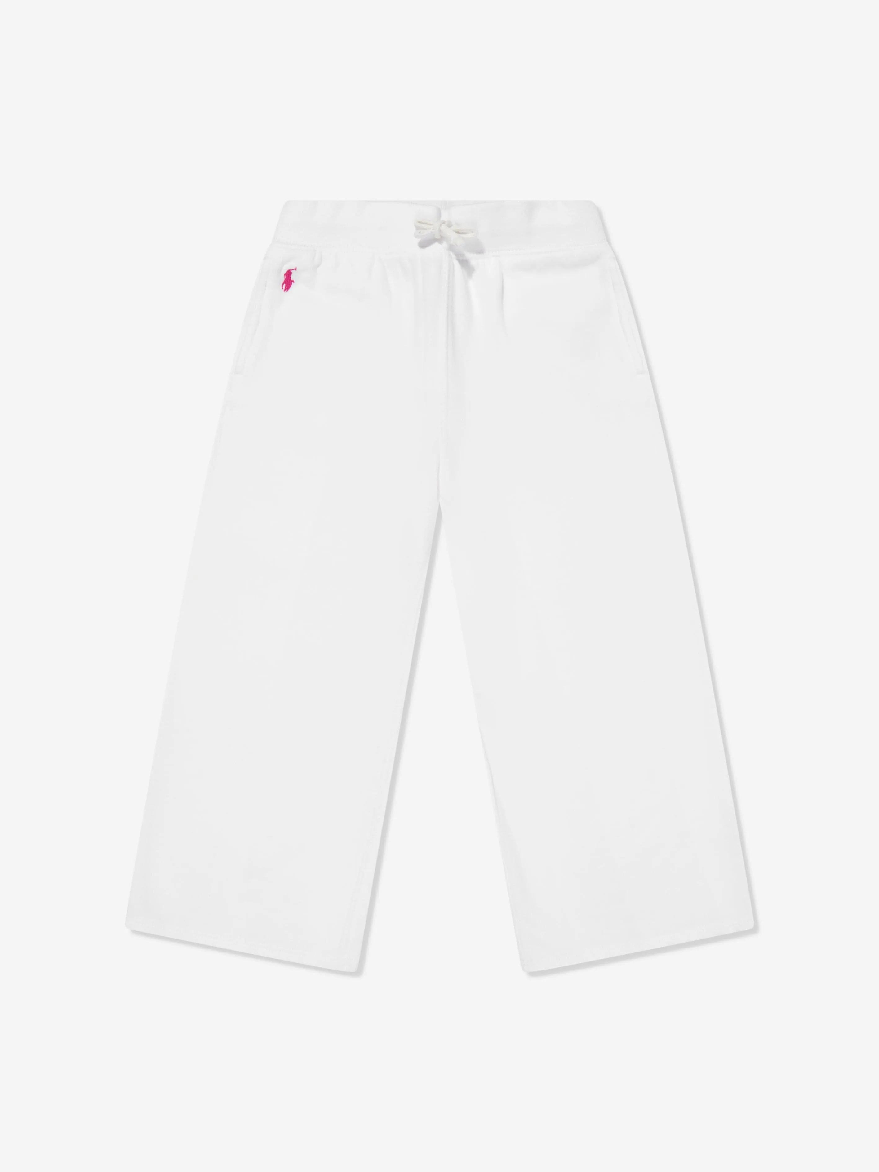 Ralph Lauren Girls Logo Joggers in White