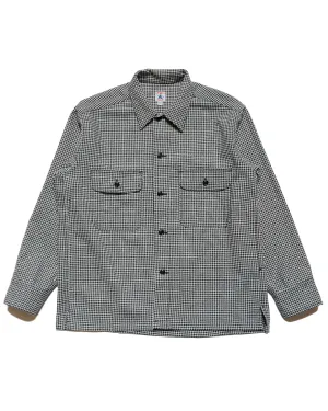 Randy's Garments Over Shirt 50/50 Houndstooth White