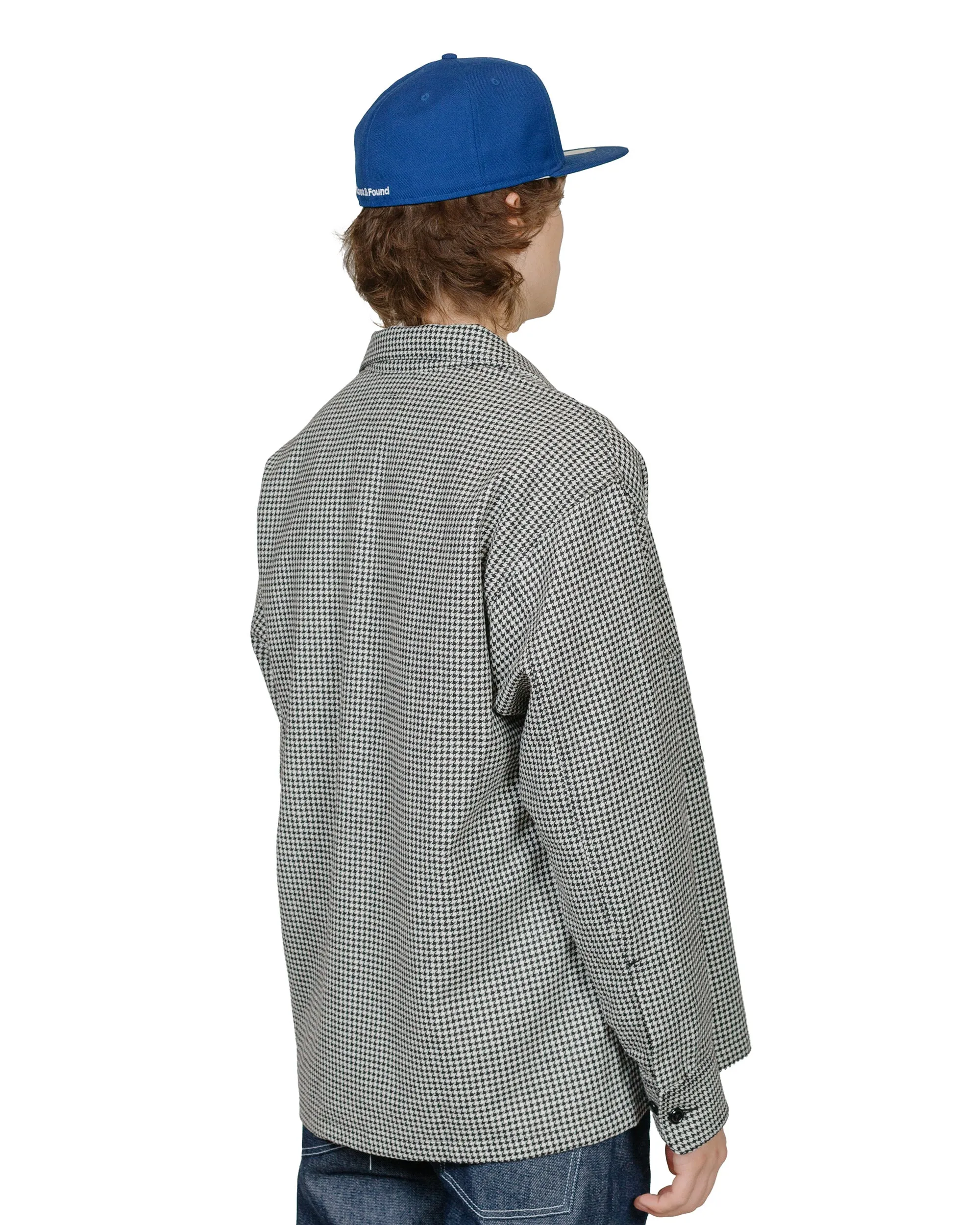 Randy's Garments Over Shirt 50/50 Houndstooth White