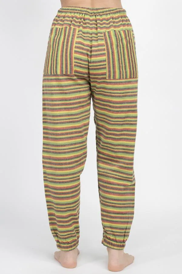 Rasta Stripe Ladies Joggers