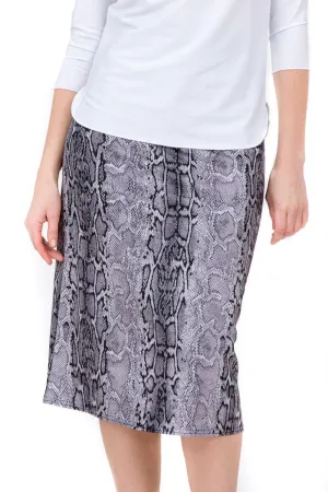 S18-APS-GR Grey Reptile A-Line Skirt