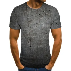 Scratch texture mottled wall tshirt clothing special texture art costume different Cool men