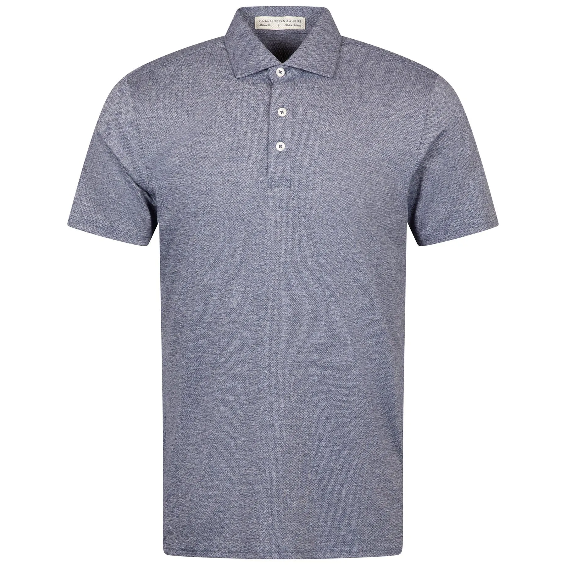 The Bradley Polo Heathered Navy - AW24