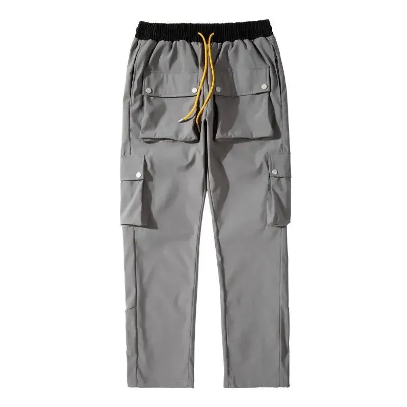 Versatile Loose Fit Multi-Pocket Trousers