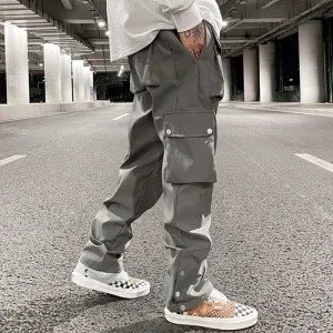 Versatile Loose Fit Multi-Pocket Trousers