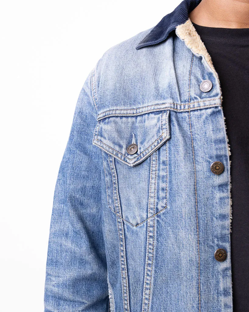 Vintage Levis Courdroy Collar Denim Furr Jacket