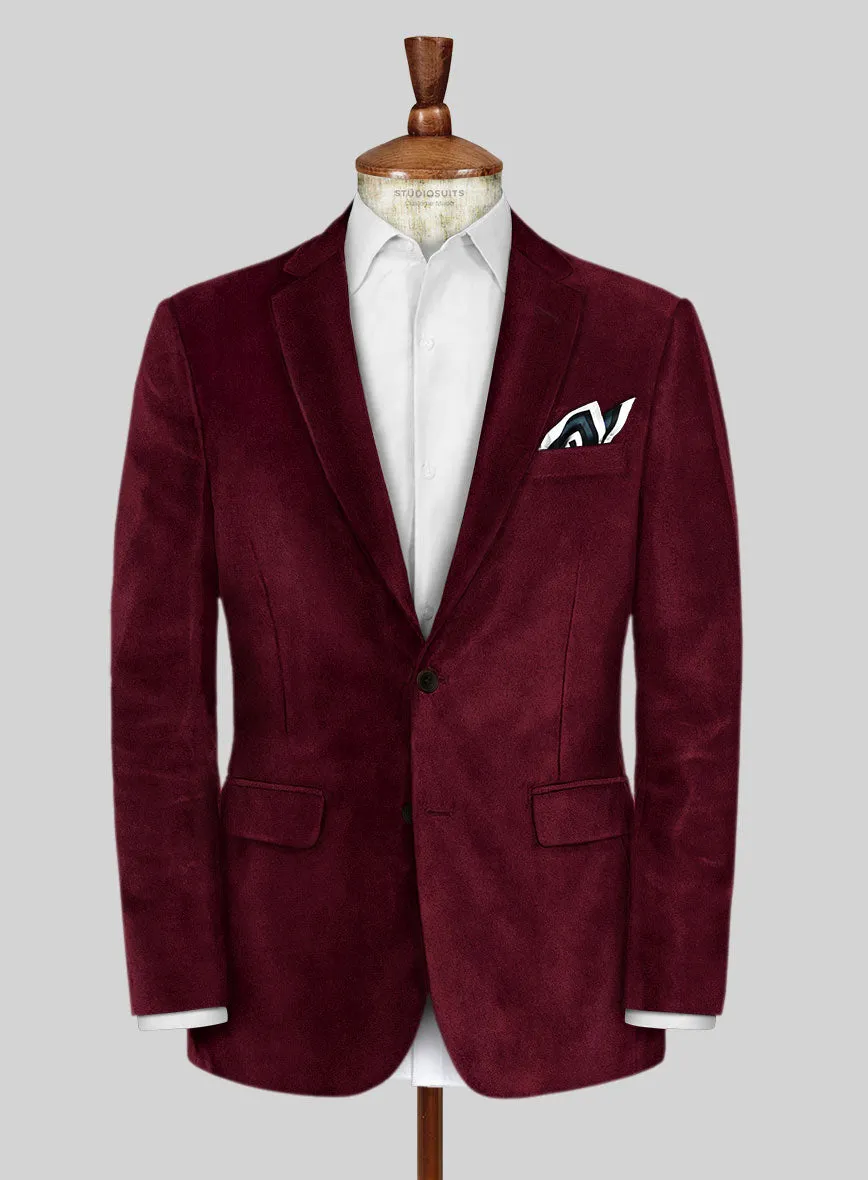 Wine Velvet Jacket