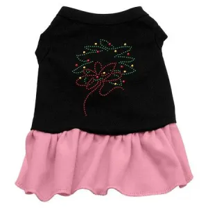 Wreath Rhinestone Dress Black with Pink Sm (10)