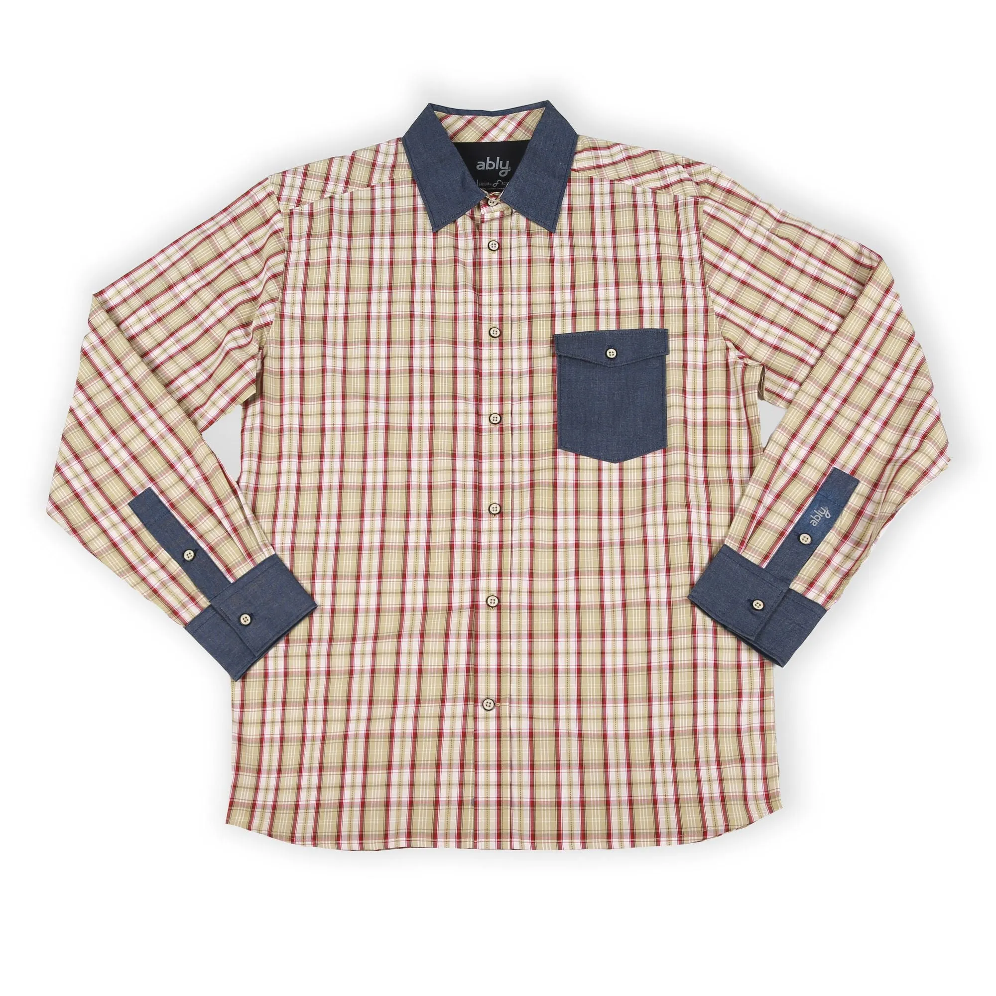 York | Men's Long Sleeve Shirt With Trim