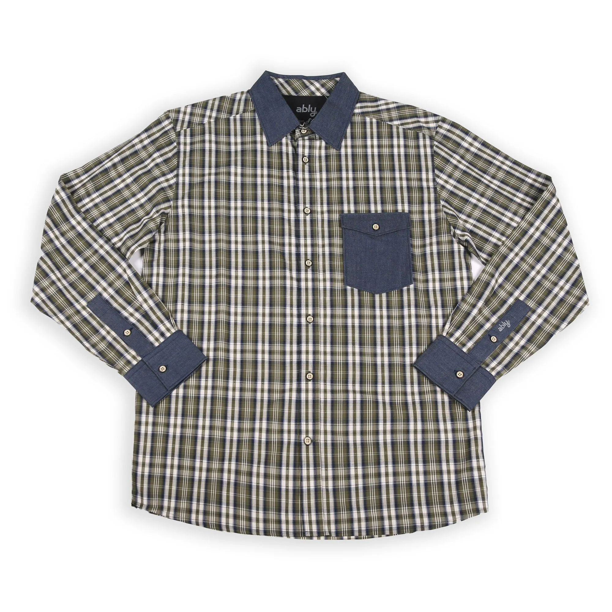 York | Men's Long Sleeve Shirt With Trim