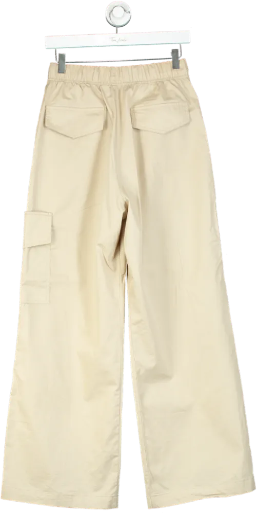 Zara Beige Cargo Trousers UK XS