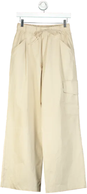 Zara Beige Cargo Trousers UK XS